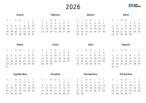current yearly calendar