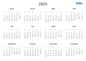 current yearly calendar