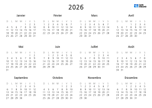 current yearly calendar