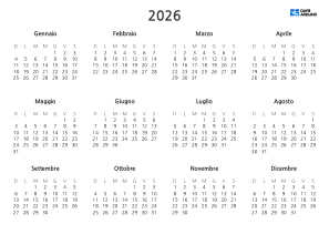 current yearly calendar