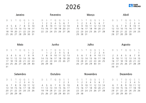 current yearly calendar