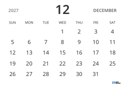 landscape monthly calendar template, showing only dates to help you focus on schedule planning with a simple design