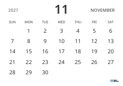 landscape monthly calendar template, showing only dates to help you focus on schedule planning with a simple design