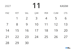 yatay aylık takvim şablonu, yalnızca tarihleri göstererek sade tasarımla planlamaya odaklanmayı sağlar