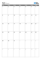 Modèle de calendrier mensuel vertical sur 6 semaines avec début le lundi, semaine élargie et week-end intégré, calendrier de planification imprimable
