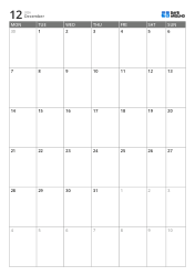 Monday-start 6-week portrait monthly calendar template with expanded weekdays and integrated weekend layout, printable schedule calendar