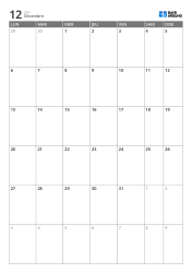 Modèle de calendrier mensuel vertical sur 6 semaines avec début le lundi, semaine élargie et week-end intégré, calendrier de planification imprimable