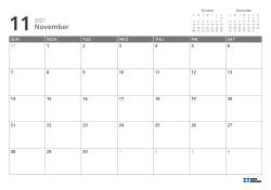 Mini calendars for the previous and next month are at the top right, and a 7 × 5 monthly calendar is at the bottom – monthly calendar template (Horizontal).