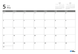 Mini calendars for the previous and next month are at the top right, and a 7 × 5 monthly calendar is at the bottom – monthly calendar template (Horizontal).