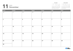 Mini calendars for the previous and next month are at the top right, and a 7 × 5 monthly calendar is at the bottom – monthly calendar template (Horizontal).