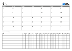 Calendario mensile con daily tracker esteso – pianificatore mensile per attività multiple