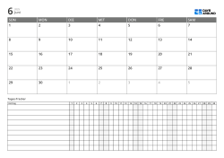 Monatskalender mit erweitertem Daily-Tracker kombiniert – Monatsplaner für mehrere Aufgaben