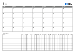 Monatskalender mit erweitertem Daily-Tracker kombiniert – Monatsplaner für mehrere Aufgaben