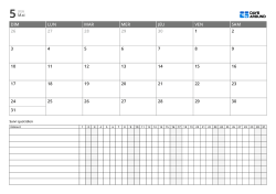 Calendrier mensuel avec tracker quotidien étendu – planificateur mensuel pour tâches multiples