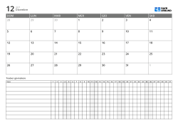 Calendario mensile con daily tracker esteso – pianificatore mensile per attività multiple