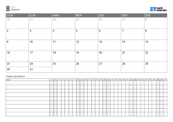 Calendario mensile con daily tracker esteso – pianificatore mensile per attività multiple