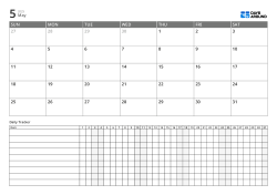 Monthly calendar with extended daily tracker – monthly planner for multiple tasks