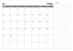 5-Wochen-Monatskalender im Querformat ab Montag mit linierten Notizbereichen für übersichtliche Planung von Arbeit und Studium