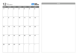 5-week monthly calendar template with a split layout for organizing schedules and notes at a glance (horizontal)