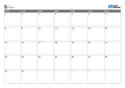 Calendario mensile 7 colonne × 5 righe – modello (Orizzontale).