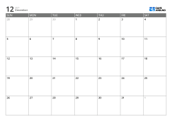 A monthly calendar in a 7-column × 5-row layout – monthly calendar template (Horizontal).