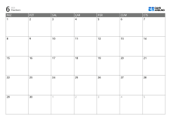 7 sütun × 5 satırlık aylık takvim – aylık takvim şablonu (Yatay).