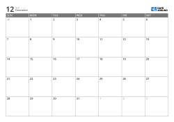 A monthly calendar in a 7-column × 5-row layout – monthly calendar template (Horizontal).