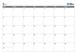 Monatskalender im 7-Spalten × 5-Zeilen-Layout – Monatskalender-Vorlage (Querformat).