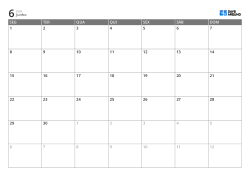 Modelo de calendário mensal horizontal com início na segunda-feira – calendário imprimível com layout fixo de 6 semanas