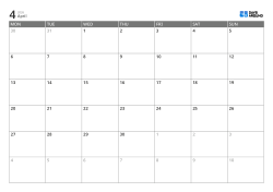 Monday-start landscape monthly calendar template – printable calendar with fixed 6-week layout