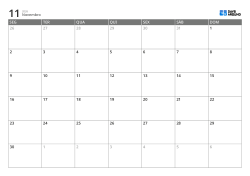 Modelo de calendário mensal horizontal com início na segunda-feira – calendário imprimível com layout fixo de 6 semanas