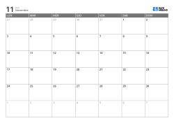 Modello di calendario mensile orizzontale con inizio di lunedì – calendario stampabile con layout fisso di 6 settimane