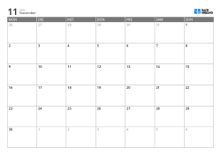 Monatskalender-Vorlage im Querformat mit Montagbeginn – druckbarer Kalender mit festem 6-Wochen-Layout