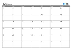 Modelo de calendário mensal horizontal com início na segunda-feira – calendário imprimível com layout fixo de 6 semanas