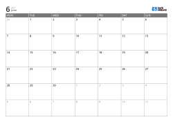 Monday-start landscape monthly calendar template – printable calendar with fixed 6-week layout