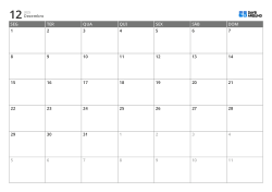 Modelo de calendário mensal horizontal com início na segunda-feira – calendário imprimível com layout fixo de 6 semanas