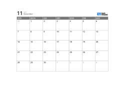 5-Wochen-Monatskalender mit großzügigen Rändern als freiem Notizbereich (Querformat)