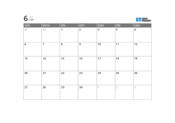 5-Wochen-Monatskalender mit großzügigen Rändern als freiem Notizbereich (Querformat)
