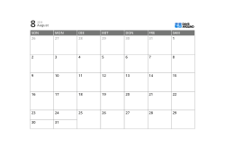 5-Wochen-Monatskalender mit großzügigen Rändern als freiem Notizbereich (Querformat)