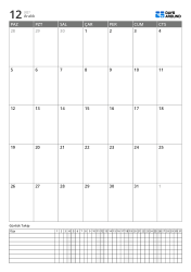 Aylık takvim ve günlük takip içeren dikey planlayıcı şablonu, program ve alışkanlıkları tarihe göre işaretleyin