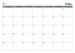 Landscape monthly calendar template with a traditional table layout