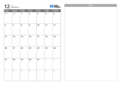 Calendario mensile minimalista (inizio lunedì) con sezione note a destra