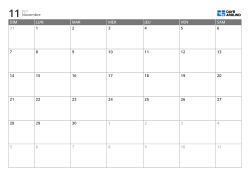Modèle de calendrier mensuel sur 6 semaines avec cases élargies en semaine et week-end réduit, calendrier imprimable