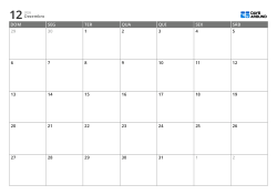 Calendário mensal para impressão com layout otimizado de tabela 7 colunas × 4–6 linhas (horizontal)