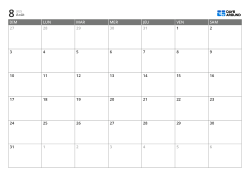 Calendrier mensuel imprimable au format tableau optimisé 7 colonnes × 4–6 lignes (horizontal)