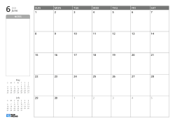 A landscape monthly calendar template featuring an unlined notes section and mini calendars for the previous and next months on the left, and a 7×5 monthly grid on the right.