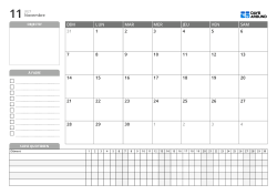 Modèle de calendrier mensuel paysage avec objectifs, liste de tâches et suivi quotidien