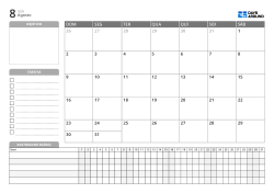 Modelo de calendário mensal horizontal com metas, lista de tarefas e acompanhamento diário