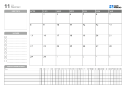 Modello di calendario mensile orizzontale con obiettivi, lista attività e daily tracker