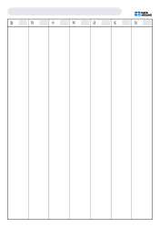 제목과 날짜를 직접 적어 사용하는 날짜 없는 세로형 주간 플래너로, 7개 요일 칸에 주간 일정을 기록할 수 있는 구성이며 업무·공부·생활 계획을 주 단위로 작성하기 좋은 템플릿